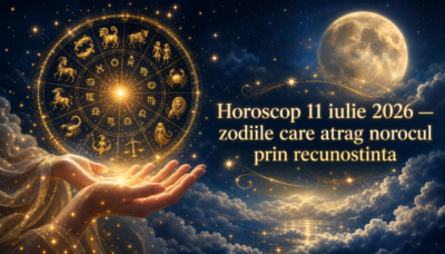 Horoscop 11 iulie 2026. Sambata, trei zodii atrag NOROCUL prin RECUNOSTINTA  Universul RASPLATESTE inima curata
