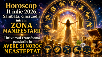 Horoscop 11 iulie 2026. Sambata, cinci zodii intra in ZONA MANIFESTARII  Universul transforma gandurile in AVERE SI NOROC NEASTEPTAT