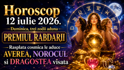 Horoscop 12 iulie 2026. Duminica, trei zodii aduna PREMIUL RABDARII – Rasplata cosmica le aduce AVEREA, NOROCUL si DRAGOSTEA visata
