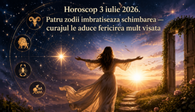 Horoscop 3 iulie 2026. Patru zodii îmbrățișează schimbarea — curajul le aduce fericirea mult visată