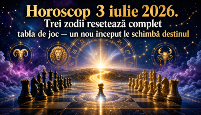 Horoscop 3 iulie 2026. Trei zodii resetează complet tabla de joc — un nou început le schimbă destinul