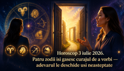 Horoscop 3 iulie 2026. Patru zodii își găsesc curajul de a vorbi — adevărul le deschide uși neașteptate