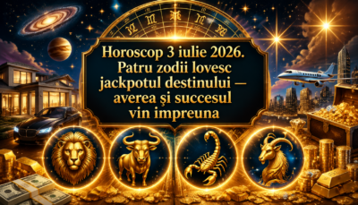 Horoscop 3 iulie 2026. Patru zodii lovesc jackpotul destinului — averea si succesul vin impreuna