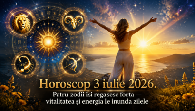 Horoscop 3 iulie 2026. Patru zodii isi regasesc forta — vitalitatea si energia le inunda zilele