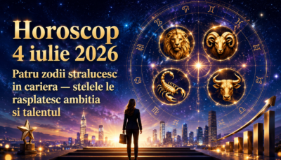 Horoscop 4 iulie 2026. Patru zodii stralucesc in cariera — stelele le rasplatesc ambitia si talentul