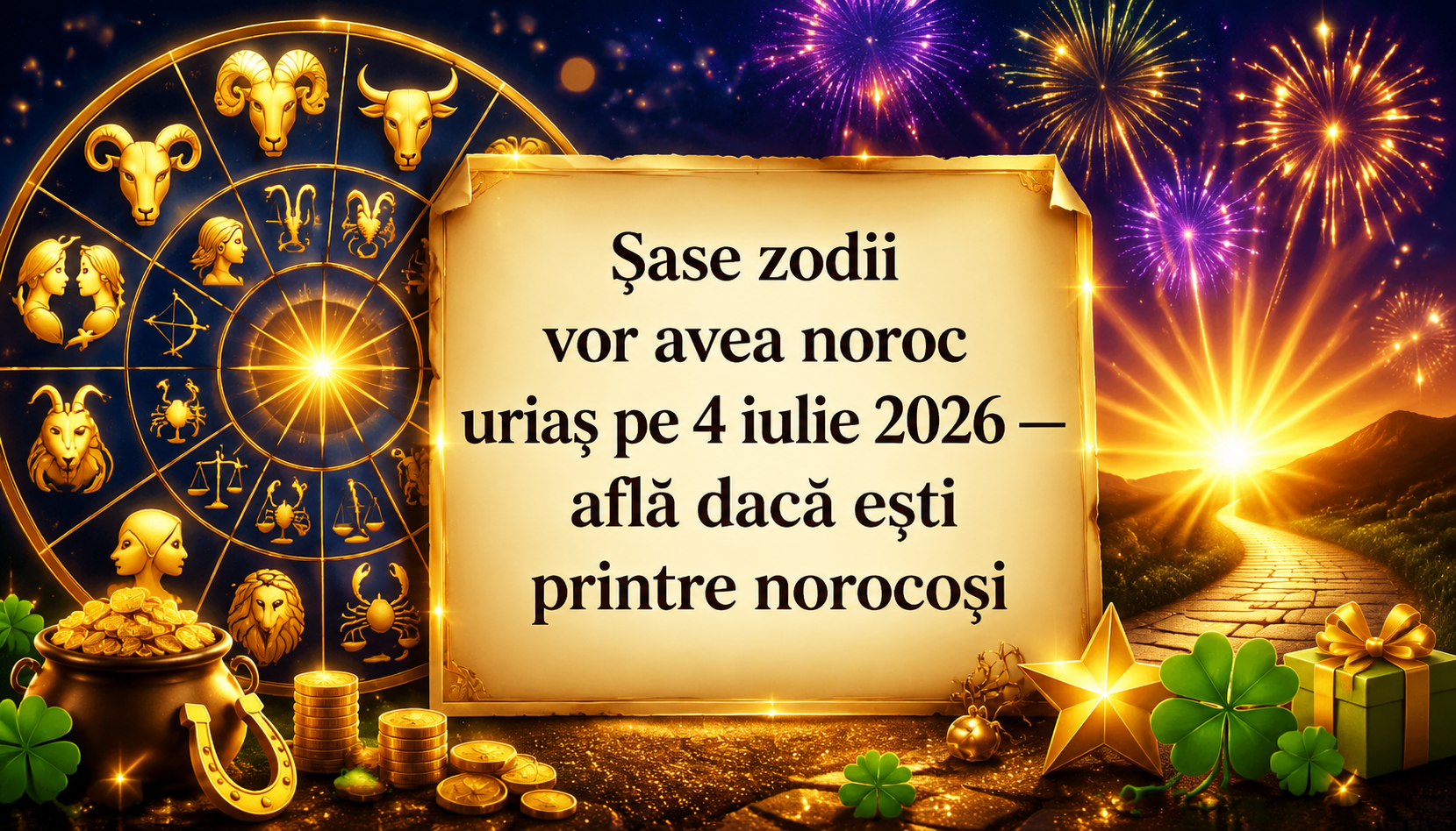 Șase zodii vor avea noroc uriaș pe 4 iulie 2026 — află dacă ești printre norocoși