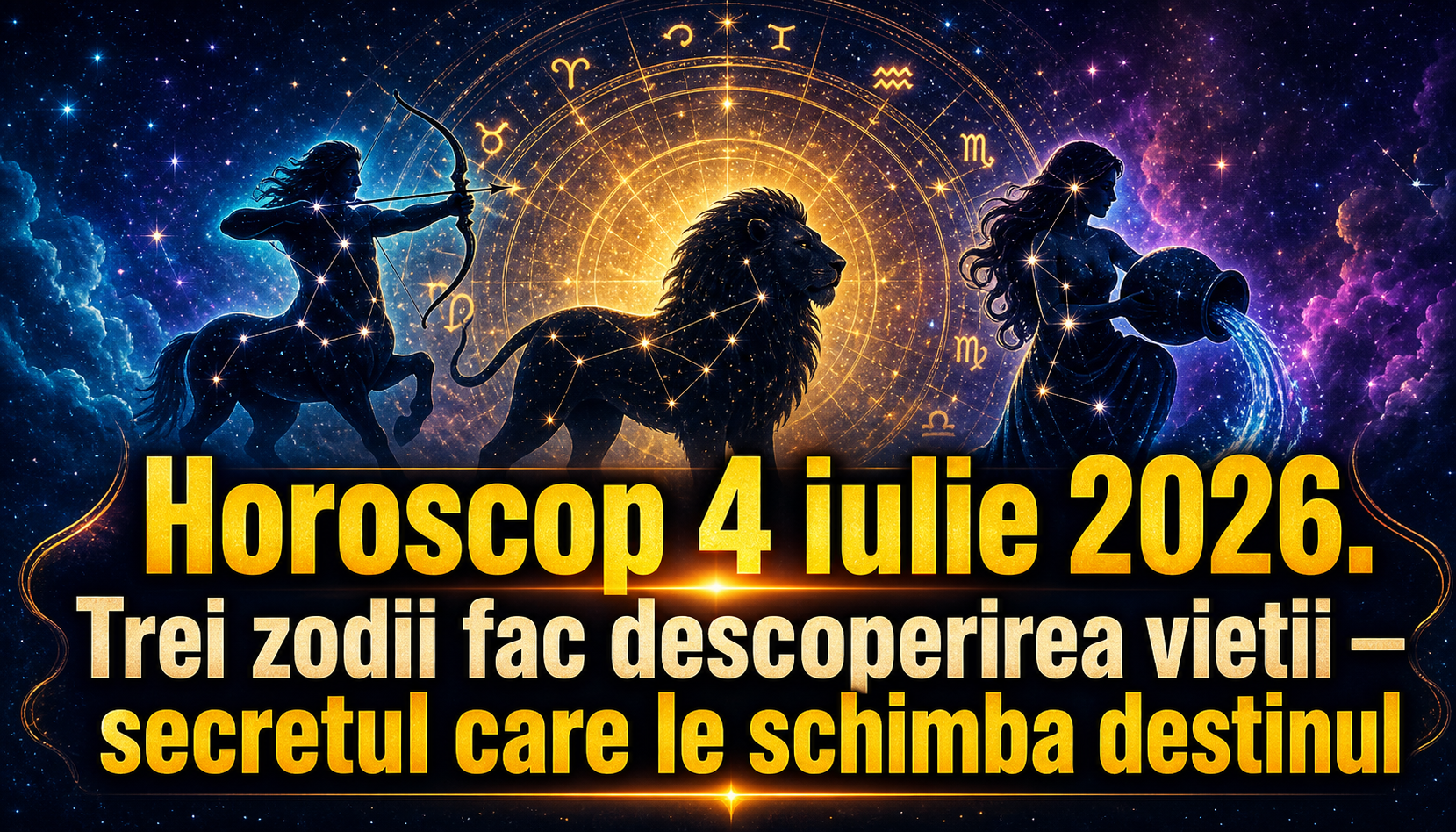 Horoscop 4 iulie 2026. Trei zodii fac descoperirea vietii — secretul care le schimba destinul
