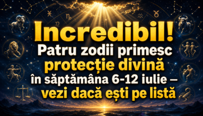 Incredibil! Patru zodii primesc protecție divină în săptămâna 6-12 iulie — vezi dacă ești pe listă