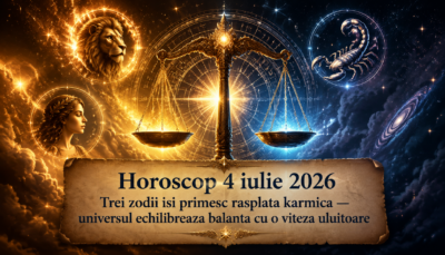 Horoscop 4 iulie 2026. Trei zodii isi primesc rasplata karmica — universul echilibreaza balanta cu o viteza uluitoare