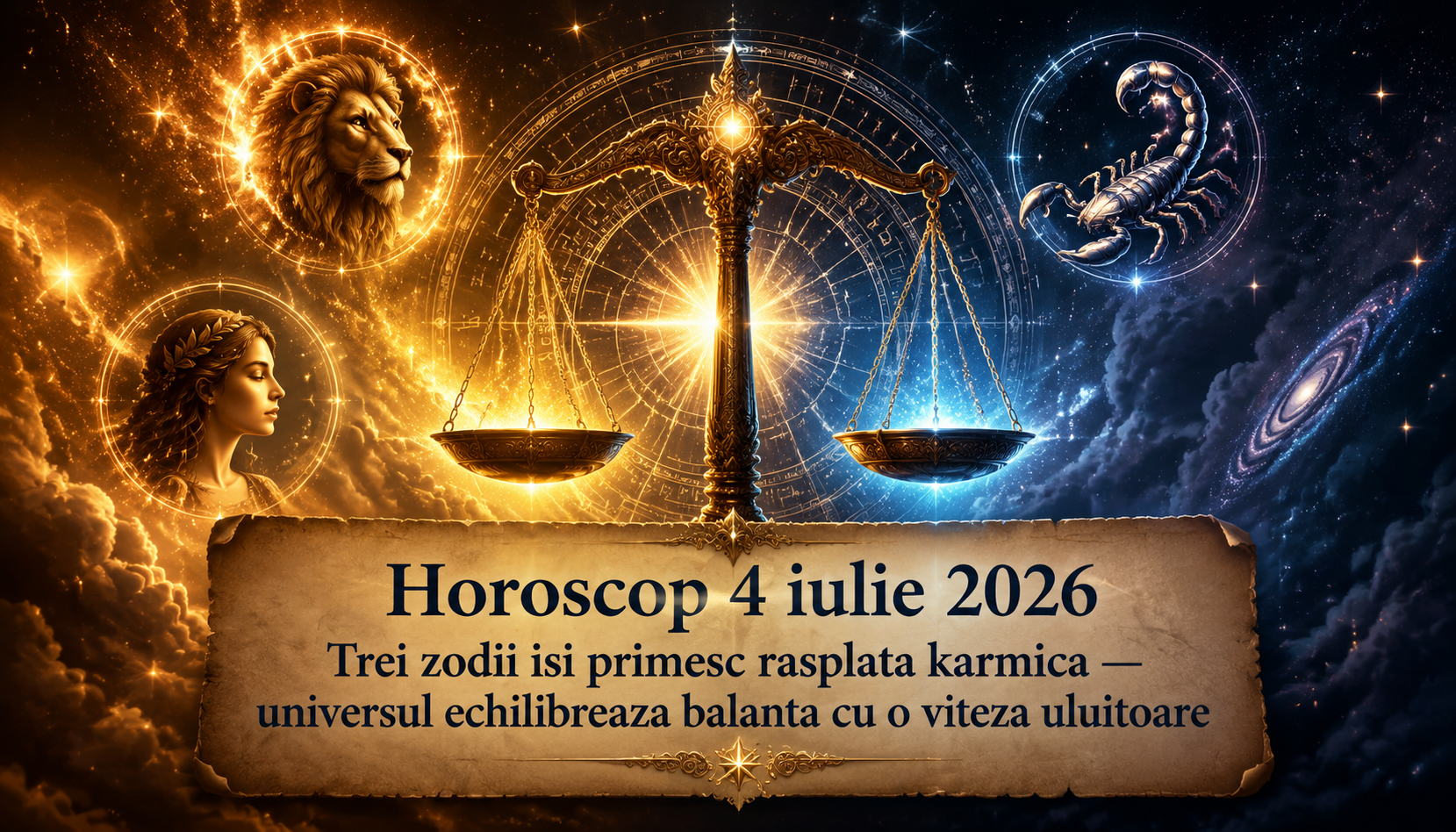Horoscop 4 iulie 2026. Trei zodii isi primesc rasplata karmica — universul echilibreaza balanta cu o viteza uluitoare