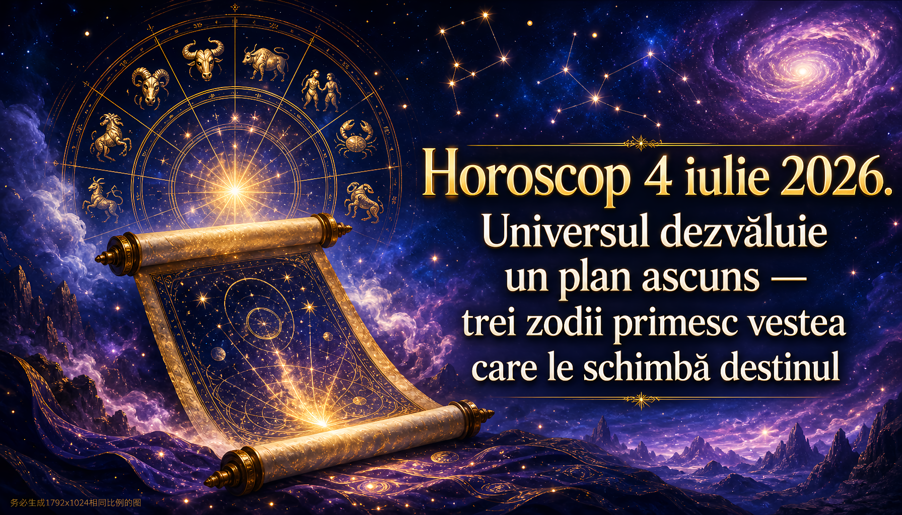 Horoscop 4 iulie 2026. Universul dezvăluie un plan ascuns — trei zodii primesc vestea care le schimbă destinul
