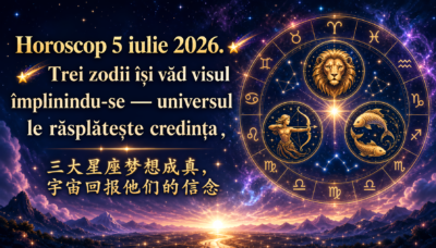 Horoscop 5 iulie 2026. 🌠 Trei zodii își văd visul împlinindu-se — universul le răsplătește credința