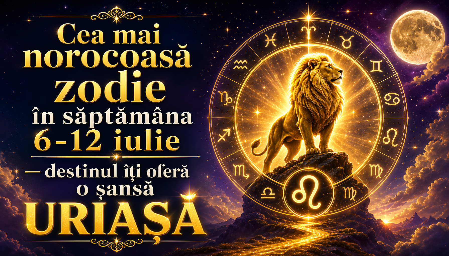 Cea mai norocoasă zodie în săptămâna 6-12 iulie — destinul îți oferă o șansă URIAȘĂ