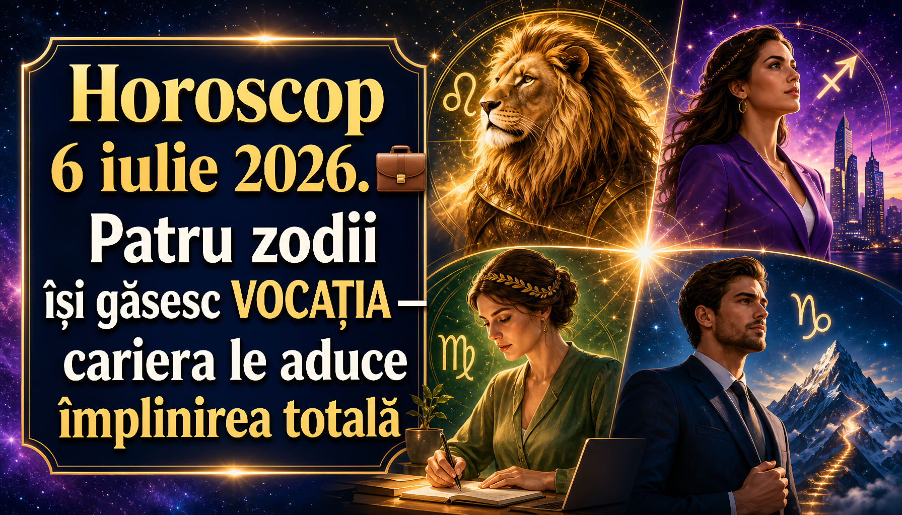 Horoscop 6 iulie 2026. 💼 Patru zodii își găsesc VOCAȚIA — cariera le aduce împlinirea totală