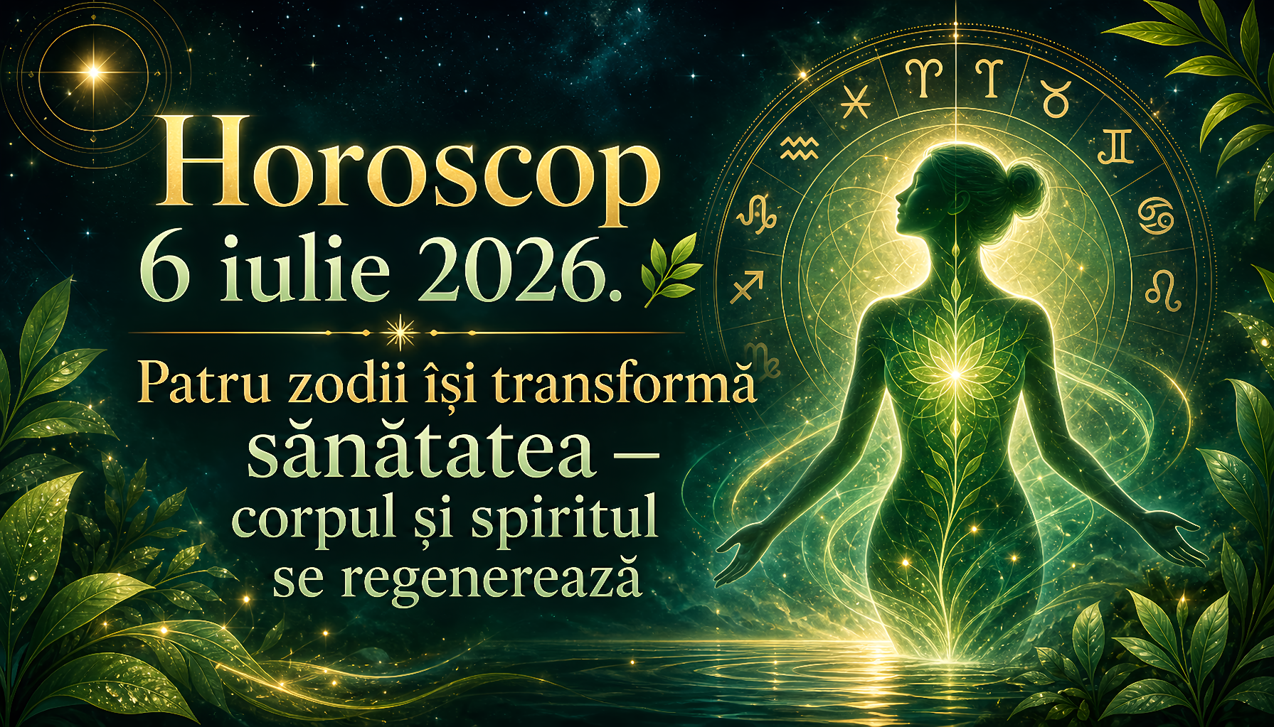 Horoscop 6 iulie 2026. 🌿 Patru zodii își transformă sănătatea — corpul și spiritul se regenerează