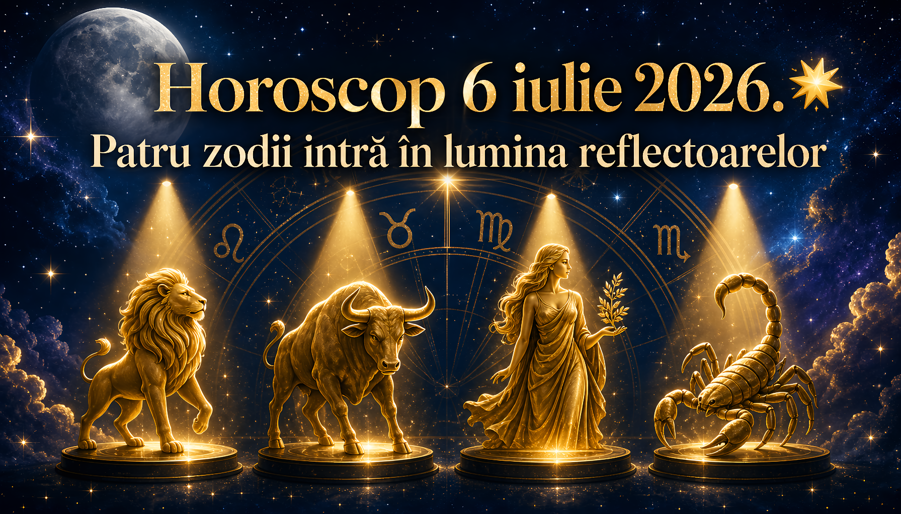 Horoscop 6 iulie 2026. 🌟 Patru zodii intră în lumina reflectoarelor