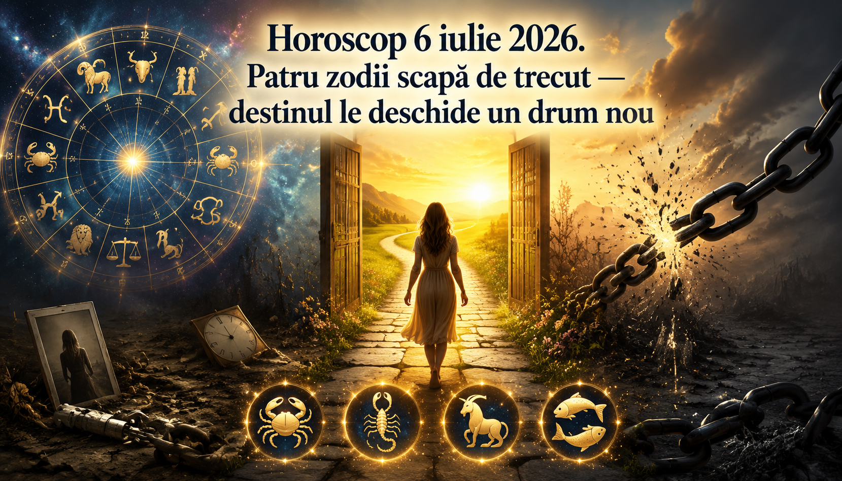 Horoscop 6 iulie 2026. 🌊 Patru zodii scapă de trecut — destinul le deschide un drum nou