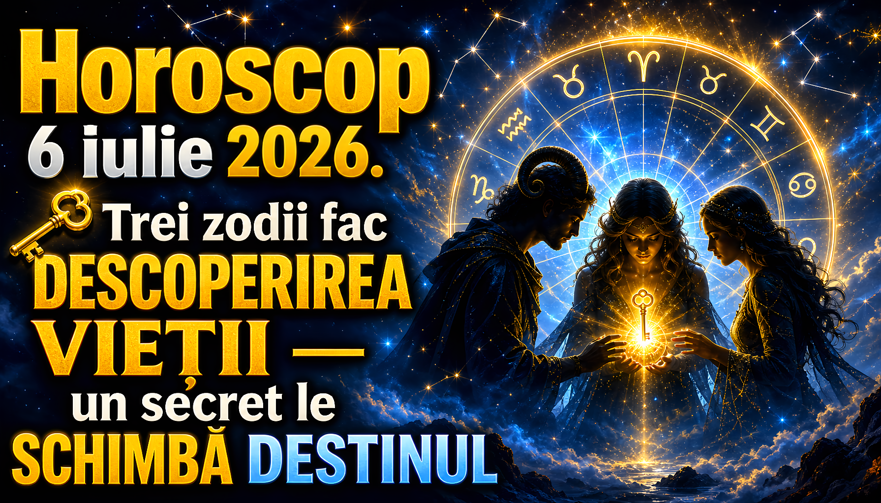 Horoscop 6 iulie 2026. 🔑 Trei zodii fac DESCOPERIREA VIEȚII — un secret le SCHIMBĂ DESTINUL