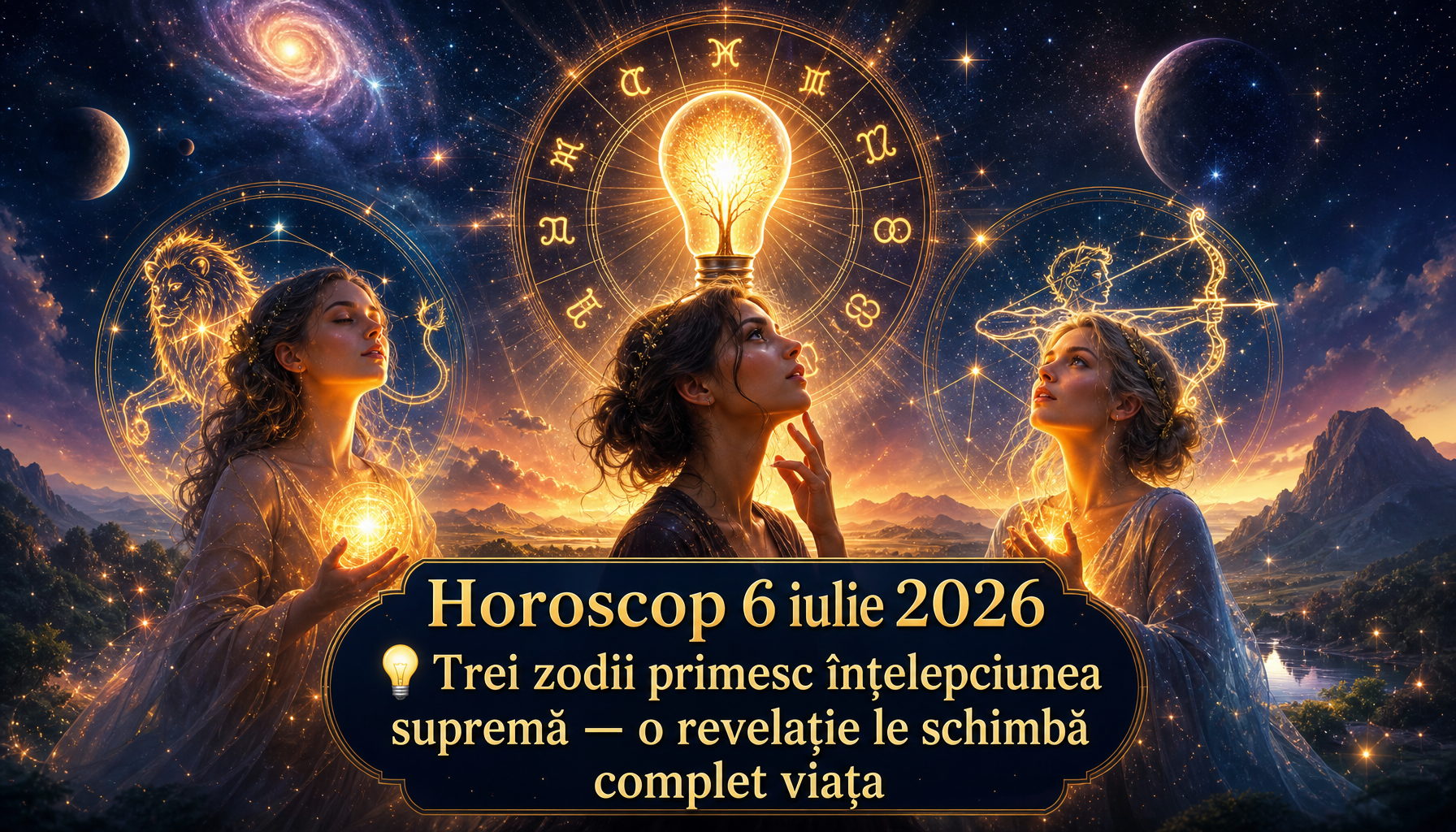 Horoscop 6 iulie 2026. 💡 Trei zodii primesc înțelepciunea supremă — o revelație le schimbă complet viața