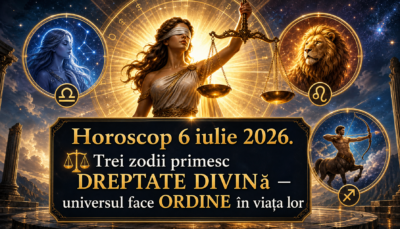 Horoscop 6 iulie 2026. ⚖️ Trei zodii primesc DREPTATE DIVINă — universul face ORDINE în viața lor
