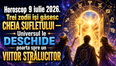 Horoscop 9 iulie 2026. Trei zodii își găsesc CHEIA SUFLETULUI  Universul le DESCHIDE poarta spre un VIITOR STRĂLUCITOR