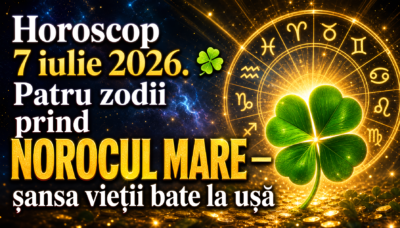 Horoscop 7 iulie 2026. 🍀 Patru zodii prind NOROCUL MARE — șansa vieții bate la ușă