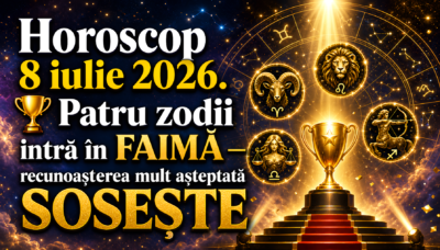 Horoscop 8 iulie 2026. 🏆 Patru zodii intră în FAIMĂ — recunoașterea mult așteptată SOSESTE