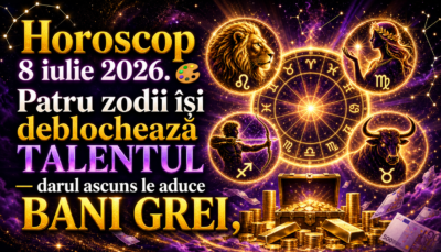 Horoscop 8 iulie 2026. 🎨 Patru zodii își deblochează TALENTUL — darul ascuns le aduce BANI GREI