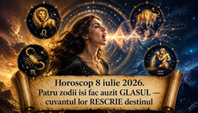 Horoscop 8 iulie 2026. 📢 Patru zodii își fac auzit GLASUL — cuvântul lor RESCRIE destinul