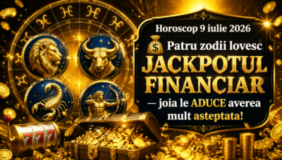 Horoscop 9 iulie 2026. 💰 Patru zodii lovesc JACKPOTUL FINANCIAR — joia le ADUCE averea mult așteptată!