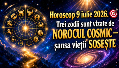 Horoscop 9 iulie 2026. 🎯 Trei zodii sunt vizate de NOROCUL COSMIC — șansa vieții SOSESTE
