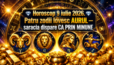 Horoscop 9 iulie 2026. 💎 Patru zodii lovesc AURUL — sărăcia dispare CA PRIN MINUNE