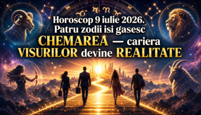 Horoscop 9 iulie 2026. 👑 Patru zodii își găsesc CHEMAREA — cariera VISURILOR devine REALITATE