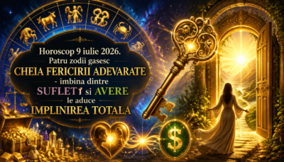 Horoscop 9 iulie 2026. Patru zodii găsesc CHEIA FERICIRII ADEVĂRATE  îmbinarea dintre SUFLET și AVERE le aduce ÎMPLINIREA TOTALĂ