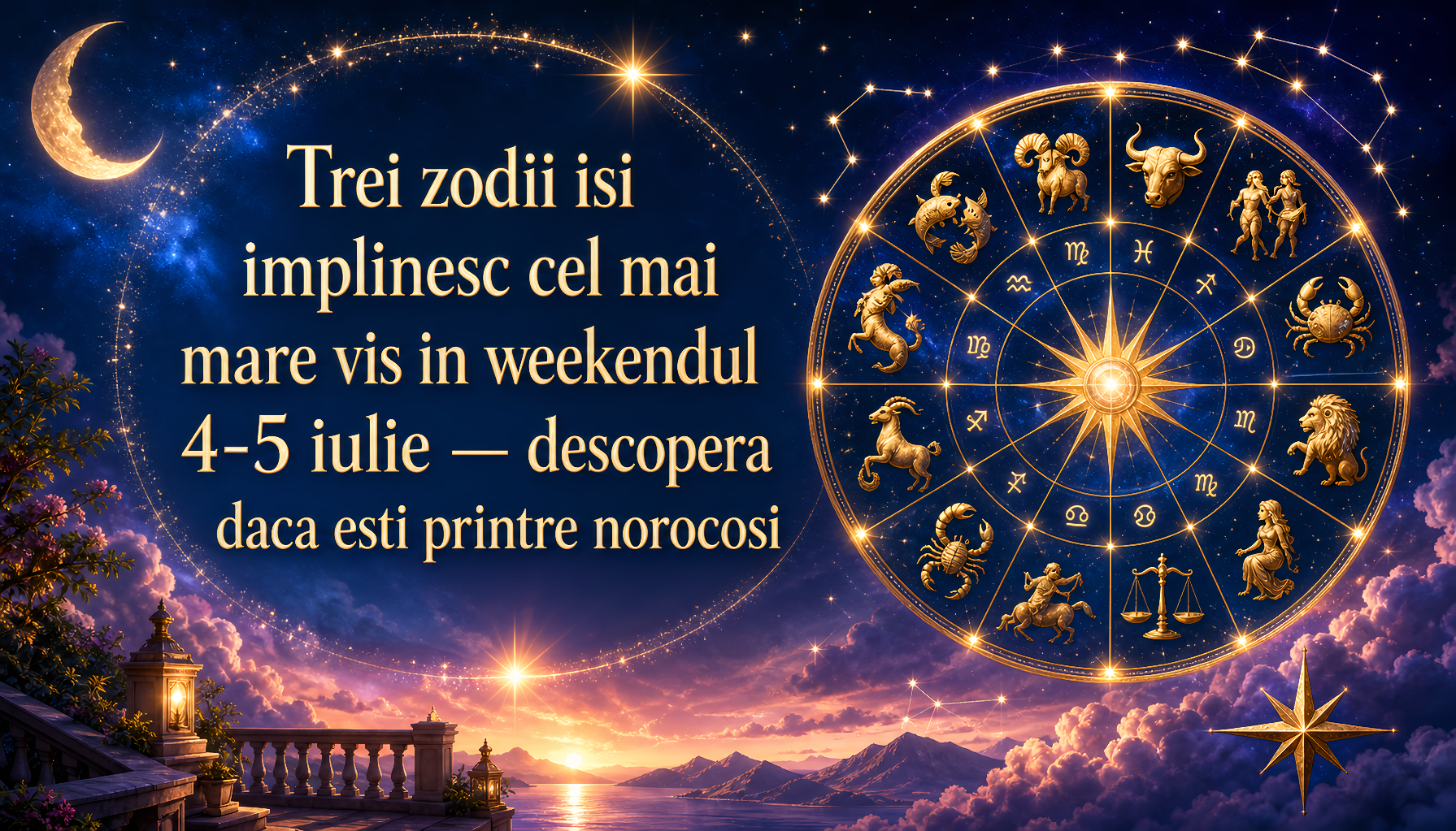 Trei zodii isi implinesc cel mai mare vis in weekendul 4-5 iulie — descopera daca esti printre norocosi