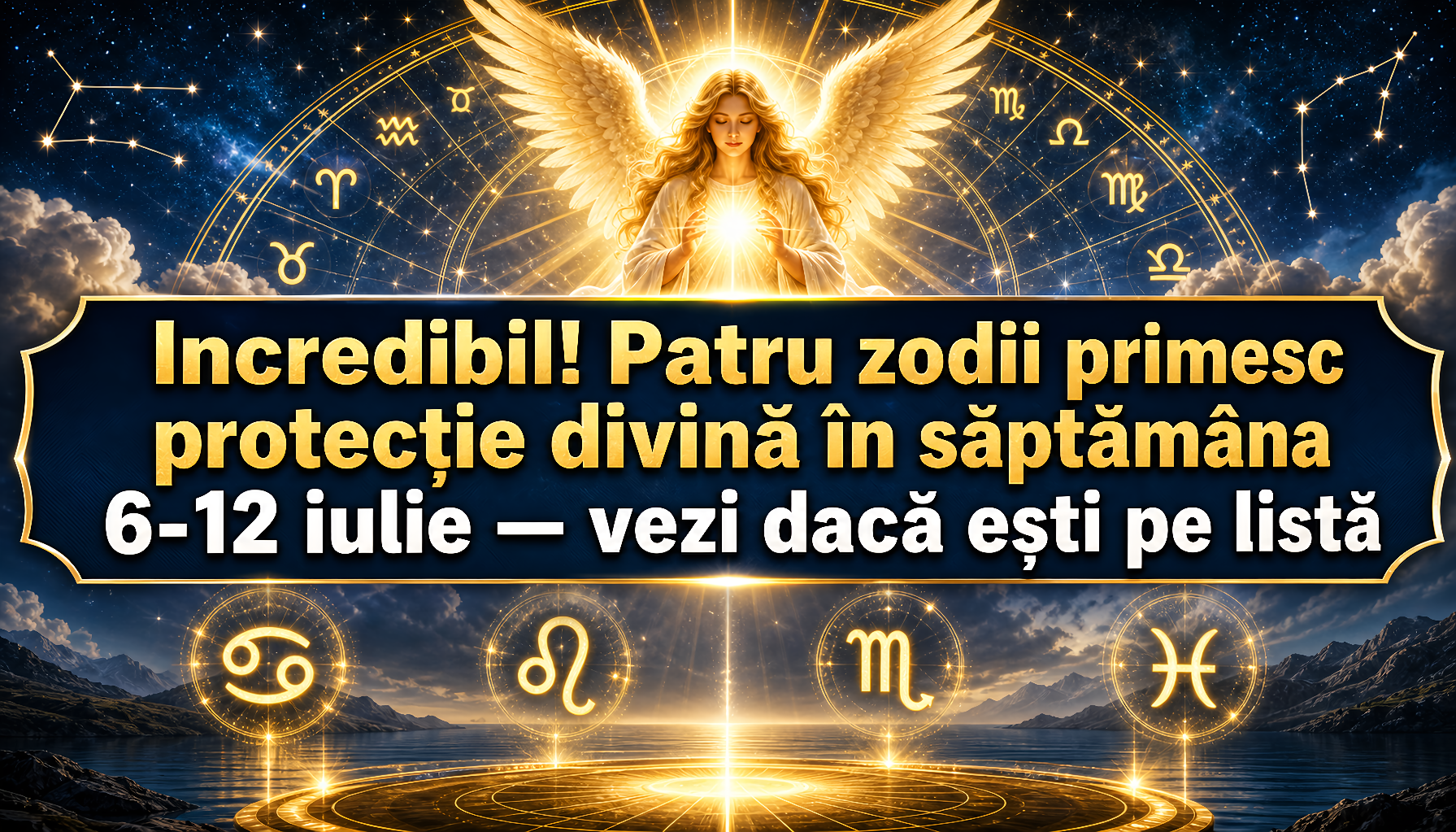 Incredibil! Patru zodii primesc protecție divină în săptămâna 6-12 iulie — vezi dacă ești pe listă