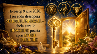 Horoscop 9 iulie 2026. 🔑 Trei zodii descoperă SECRETUL UNIVERSAL — cheia care le DESCHIDE poarta spre AVERE și FERICIRE