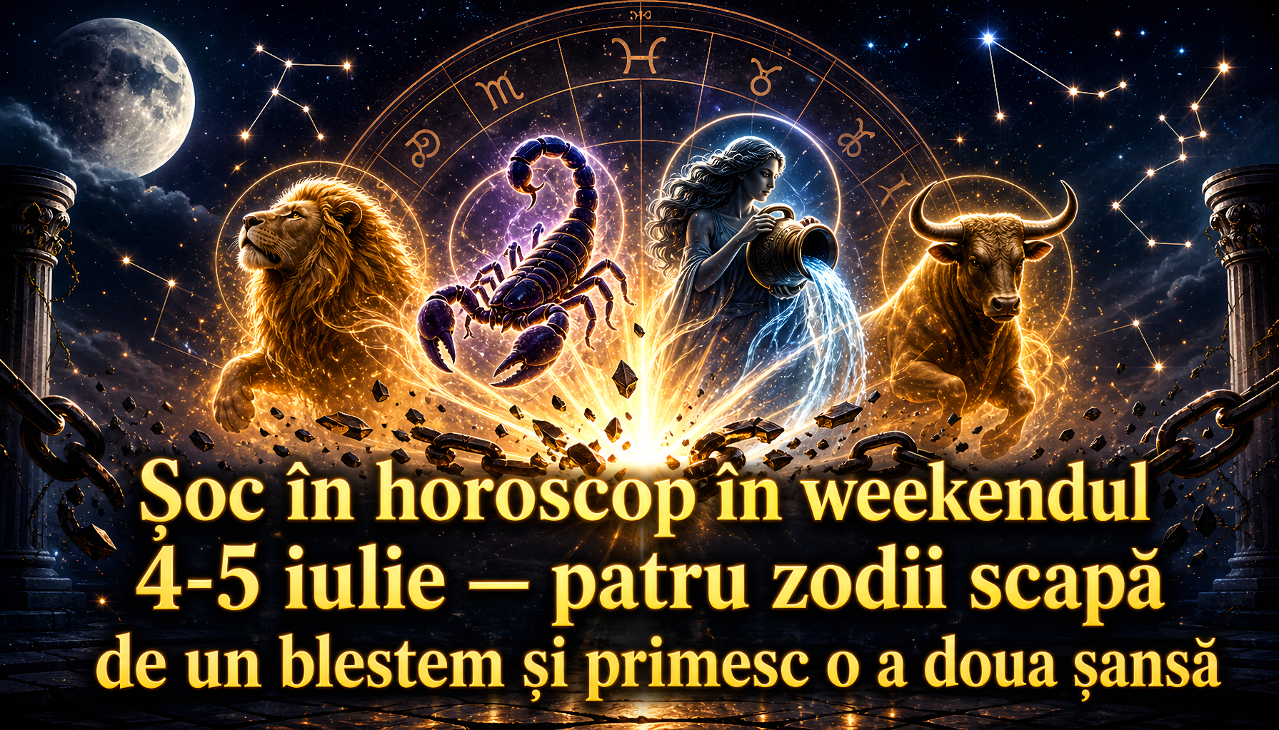 Șoc în horoscop în weekendul 4-5 iulie — patru zodii scapă de un blestem și primesc o a doua șansă