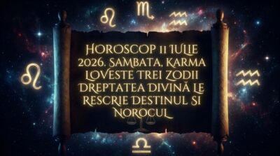 Horoscop 11 iulie 2026. Sambata, Karma LOVESTE trei zodii — DREPTATEA DIVINA le RESCRIE destinul si norocul