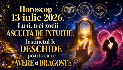 Horoscop 13 iulie 2026. Luni, trei zodii ASCULTĂ DE INTUIȚIE – Instinctul le DESCHIDE poarta către AVERE și DRAGOSTE