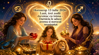 Horoscop 13 iulie 2026. Luni, trei zodii daruiesc cu inima – Darnicia le aduce averea si norocul neasteptat