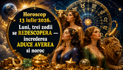 Horoscop 13 iulie 2026. Luni, trei zodii se REDESCOPERA – increderea ADUCE AVEREA si noroc
