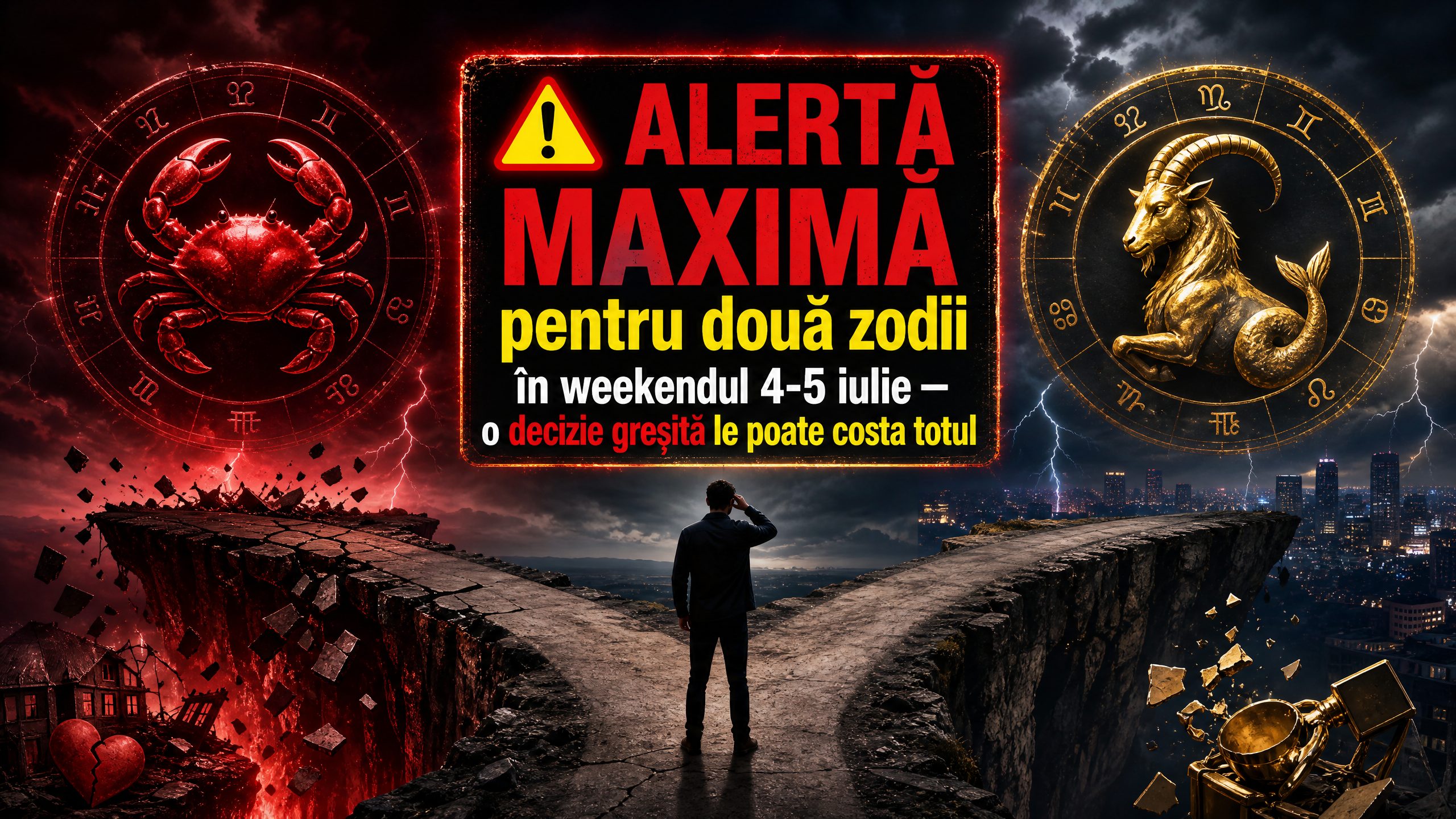 ⚠️ ALERTĂ MAXIMĂ pentru două zodii în weekendul 4-5 iulie — o decizie greșită le poate costa totul