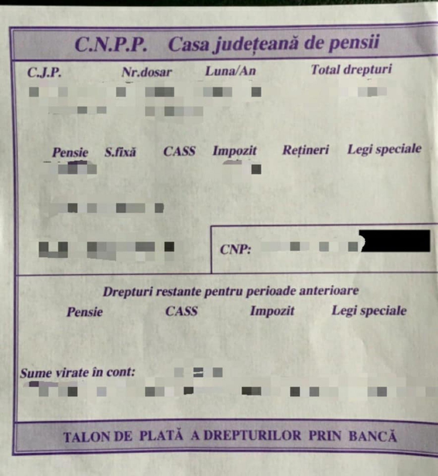 Secretul celor 5 culori de pe talonul de pensie! Detaliul pe care toți românii trebuie să-l verifice acum