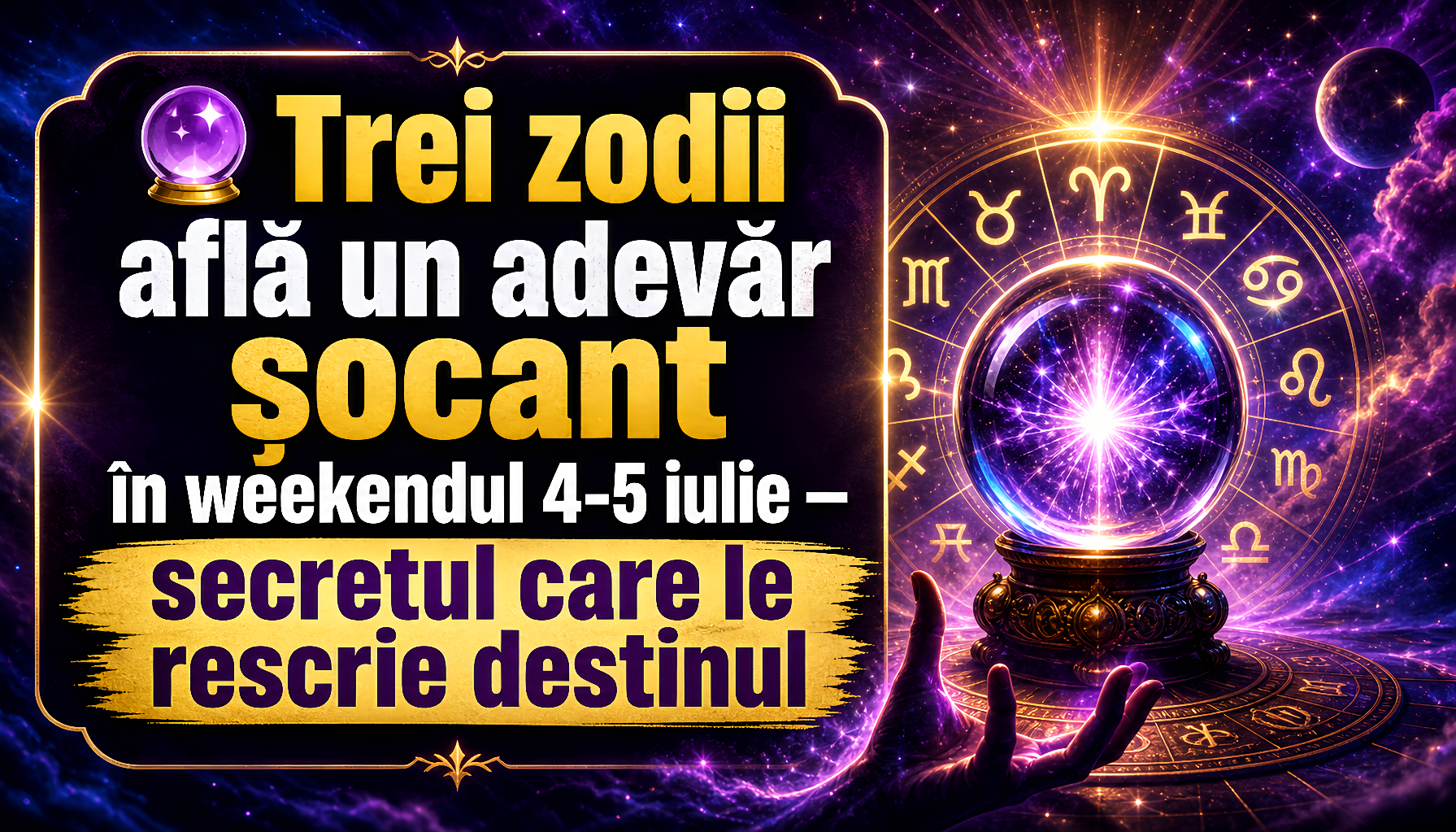 🔮 Trei zodii află un adevăr șocant în weekendul 4-5 iulie — secretul care le rescrie destinul