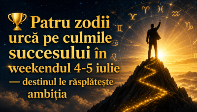 🏆 Patru zodii urcă pe culmile succesului în weekendul 4-5 iulie — destinul le răsplătește ambiția