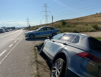 Accident tragic pe DN1. O fetiță de nouă ani a murit după ce mașina a lovit un cap de pod la intrare în Cluj-Napoca