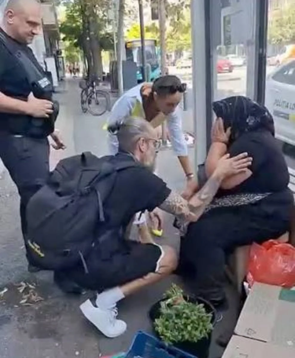 Polițistul local din Capitală care a arătat legumele unei bătrâne pe stradă este cercetat disciplinar