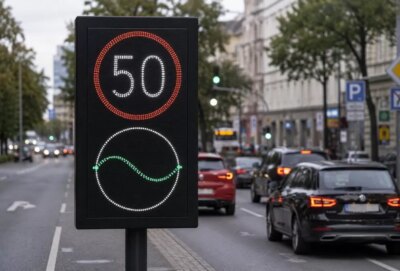 Semnul de circulație din Germania care îi derutează pe șoferi. Ce înseamnă indicatorul cu undă verde
