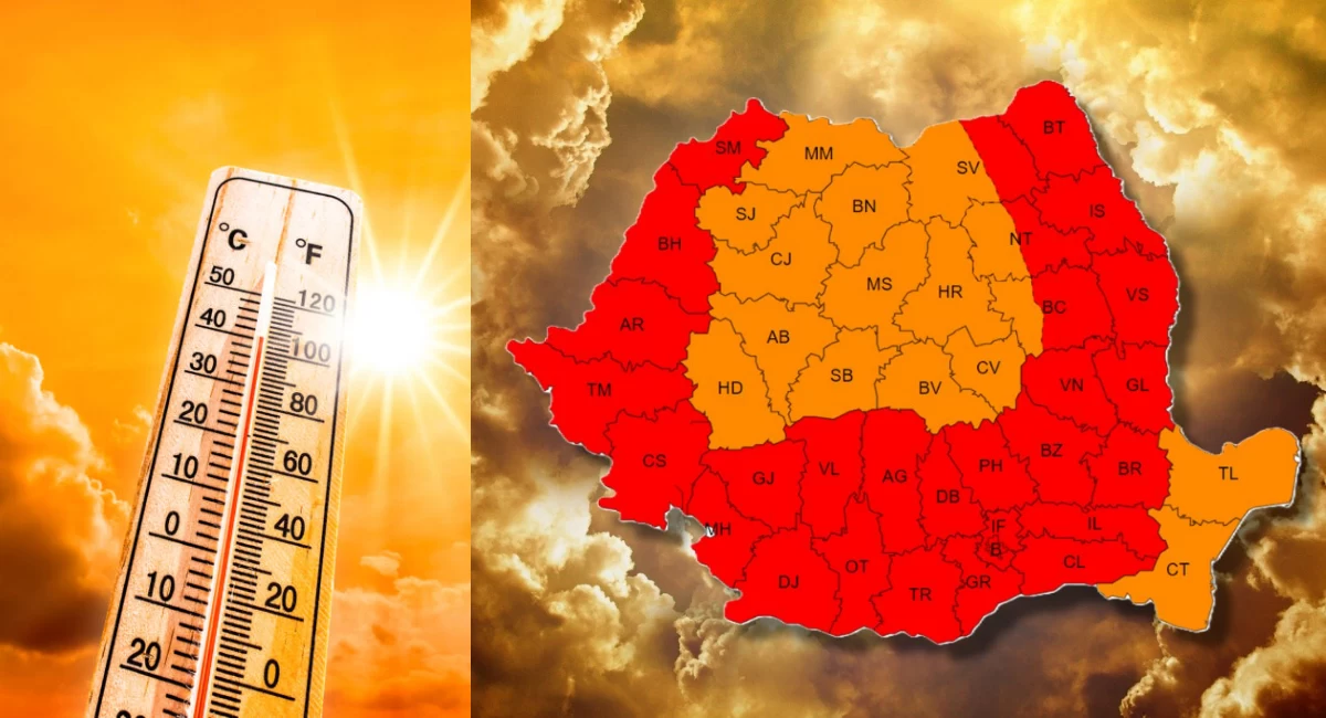 Val de aer tropical din Africa peste România! Temperaturile explodează: unde se vor atinge 38 de grade